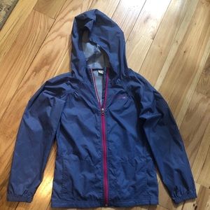 Columbia girls light weight rain jacket